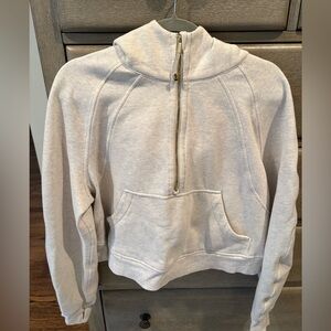 Lululemon Scuba Half Zip Hoodie Cream Size M/L